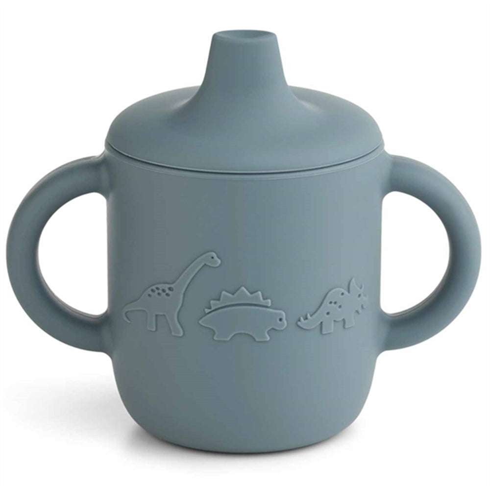 Neil Drikkekop Dino Whale Blue - LieWood → Luksusbaby.dk
