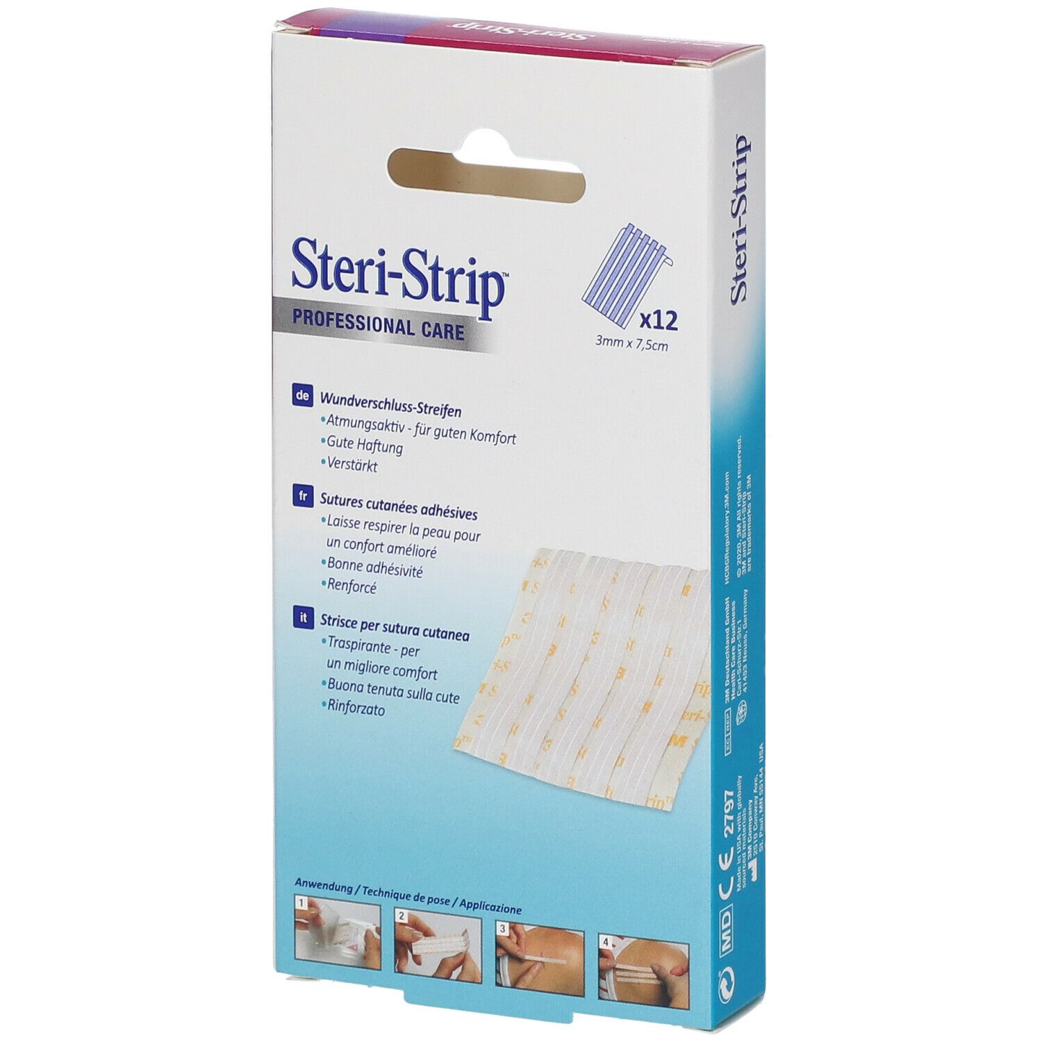 Steri Strip steril 3 mm x 75 mm 1540np