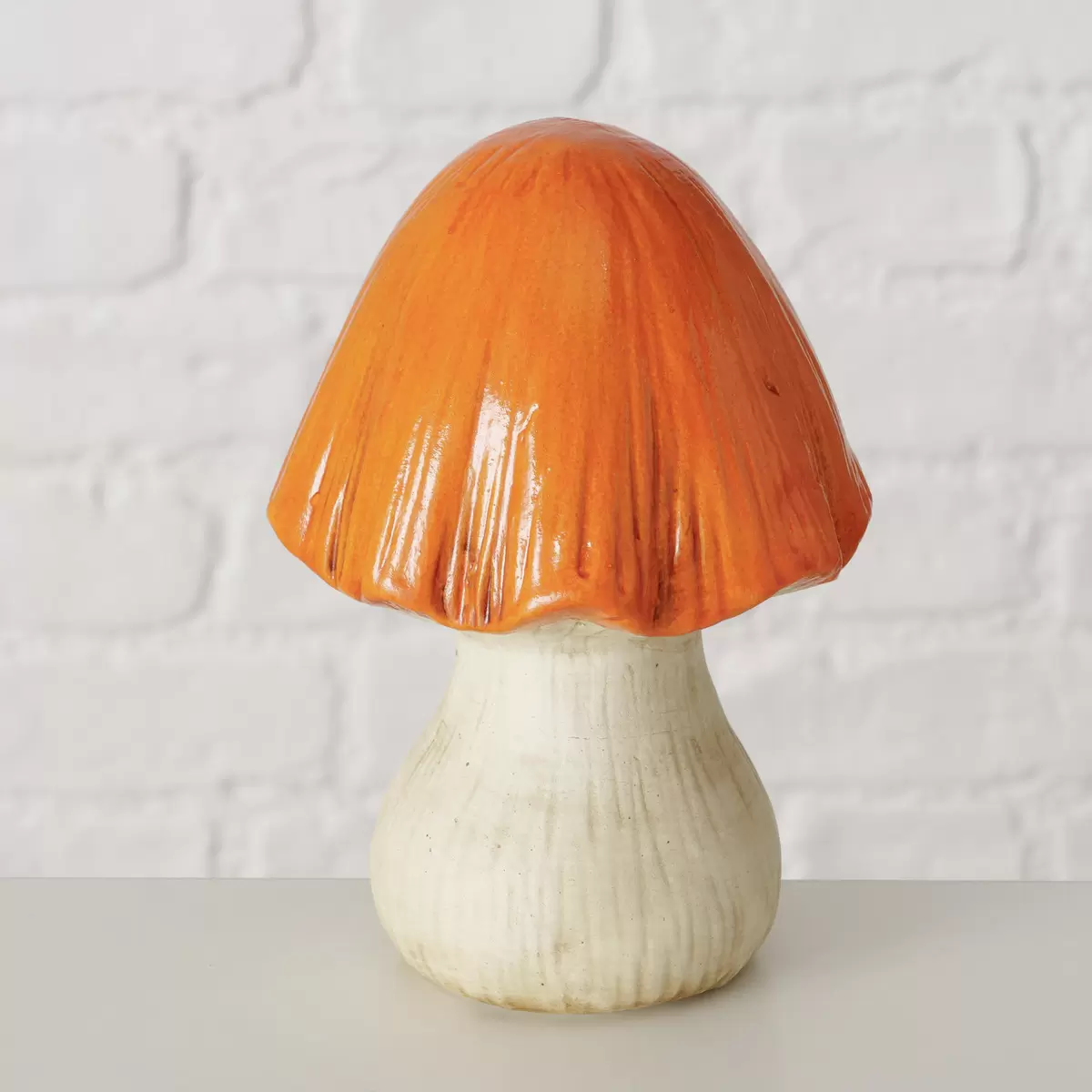 Dekoaufsteller Pilz Zamo beige,orange