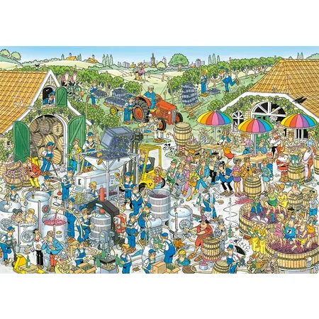 Jumbo Spiele Puzzle - Jan van Haasteren: Weingut, 1000 Teile