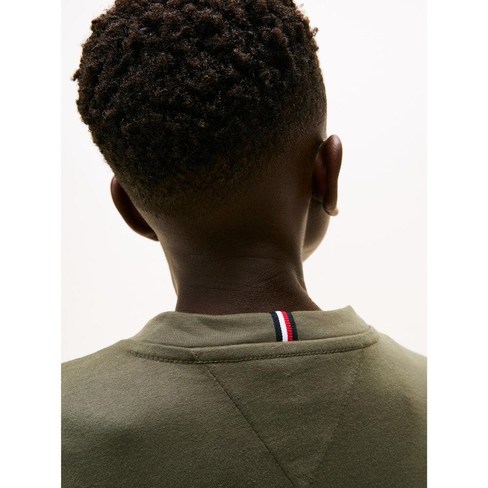 Køb Tommy Hilfiger Pewter Green Essential T-Shirt Ls
