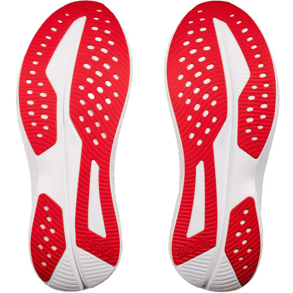 Chaussure running HOKA ONE ONE MACH 6 WHITE / SOLAR FLARE