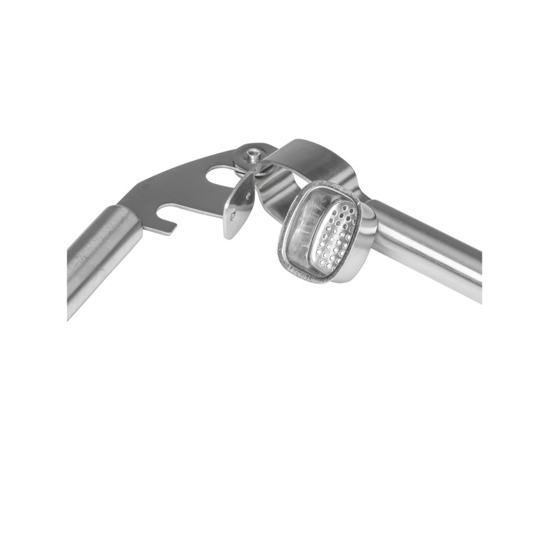 Knoflookpers London - zilverkleurig - 19 cm