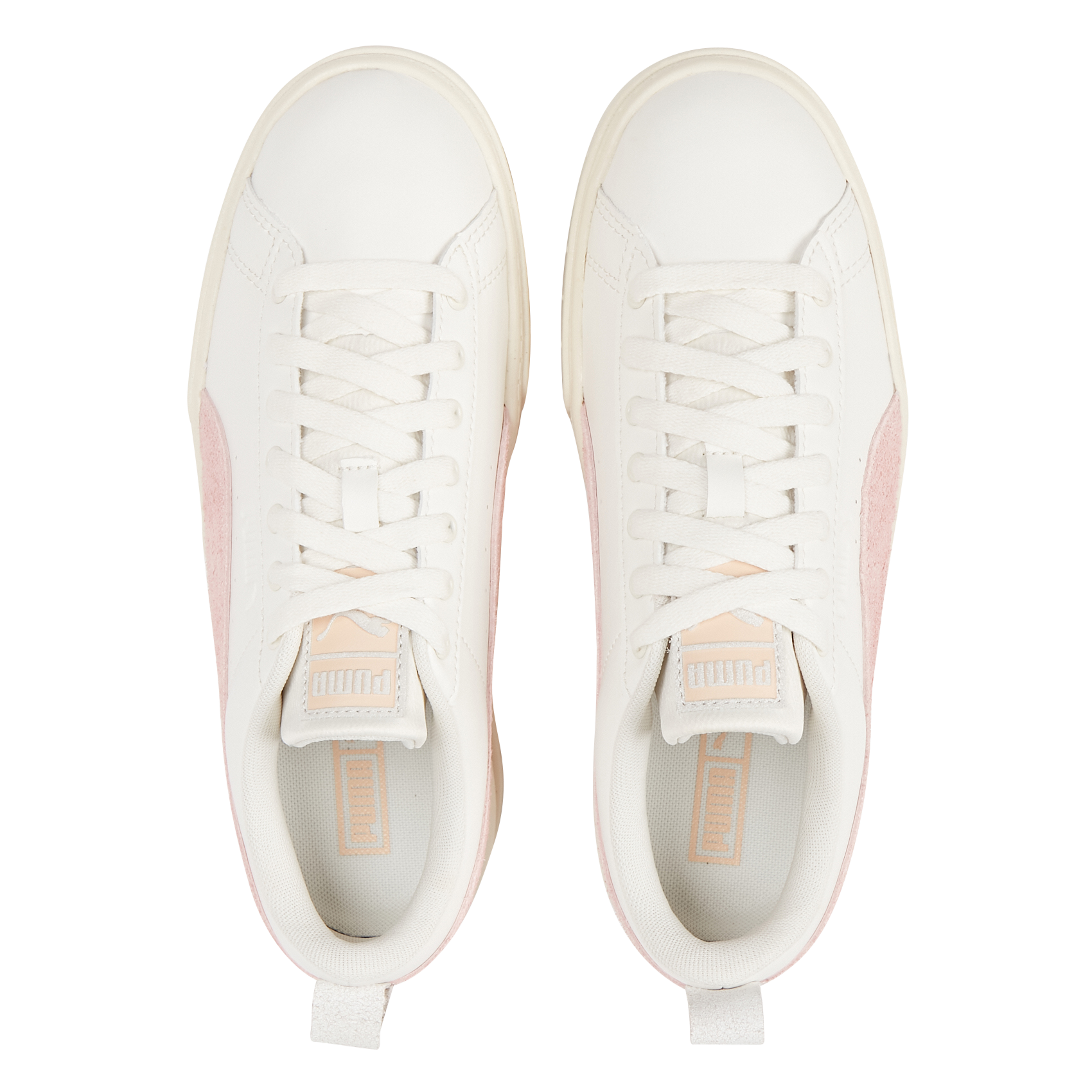 MAYZE THRIFTED W - Baskets basses compensées en cuir | Rose
