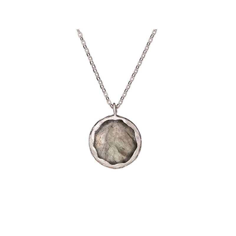 COLLIER ARGENT LABRADORITE