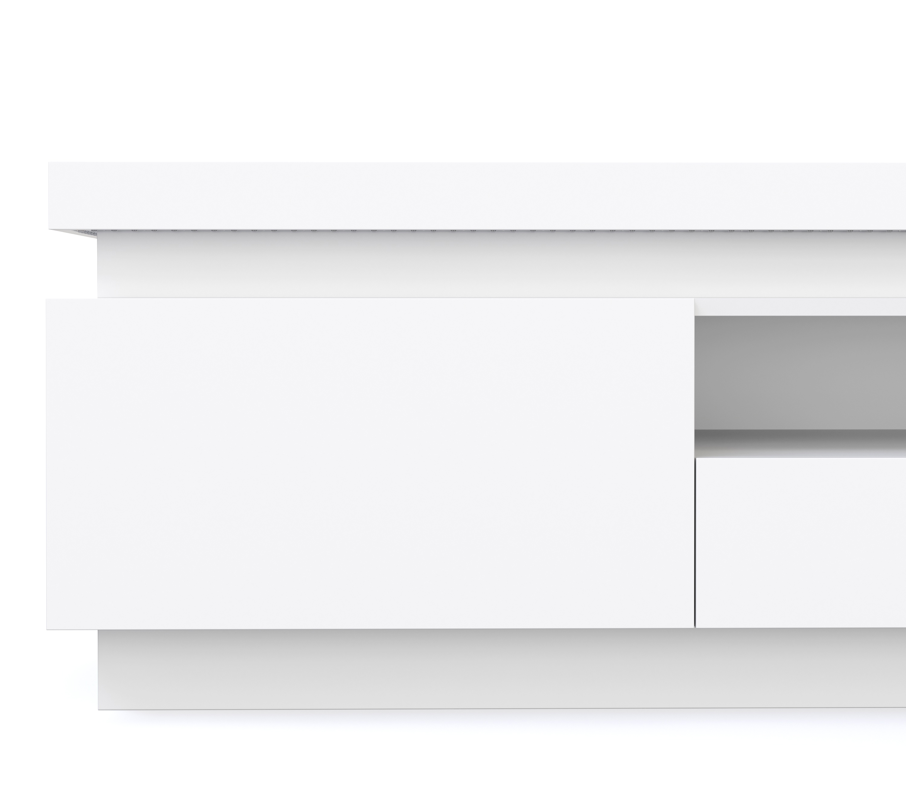 TV Möbel LED CELIO weiss