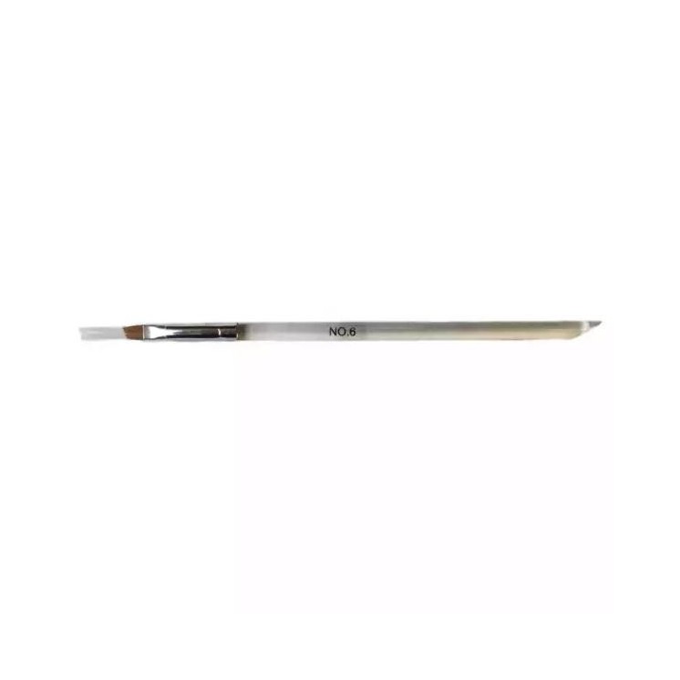 Vanity Brush voor gel schuin /6/ Transparent 1 stuk