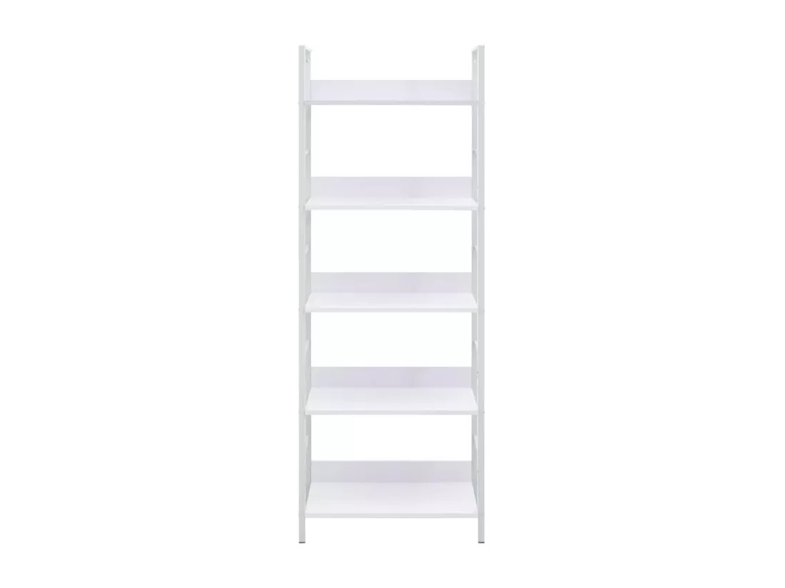Bibliothèque à 5 niveaux Blanc 60x27,6x158,5 cm Aggloméré