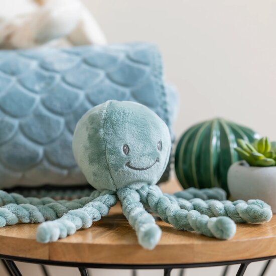 Lapidou Peluche Pieuvre   Vert de Gris        de               Nattou