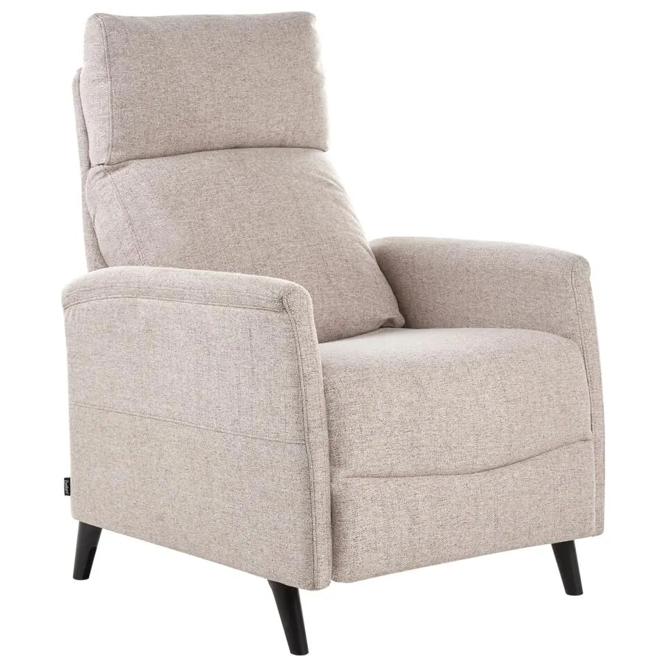 SELVIK - Relaxfauteuil - Taupe - Stof