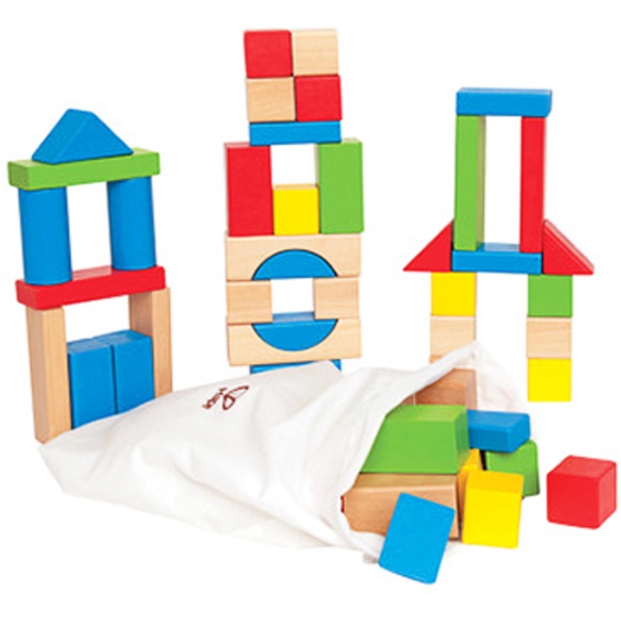 Hape Bunte Holzbausteine 50 tlg.