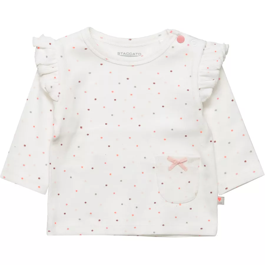 STACCATO Shirt offwhite gemustert