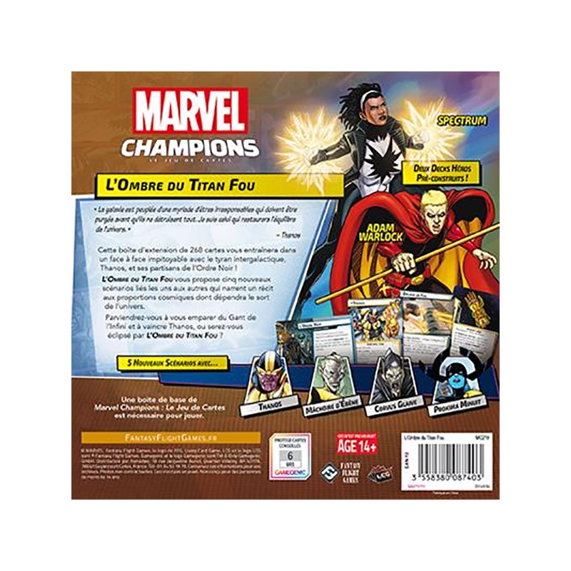 Marvel Champions JCE L'ombre du titan fou