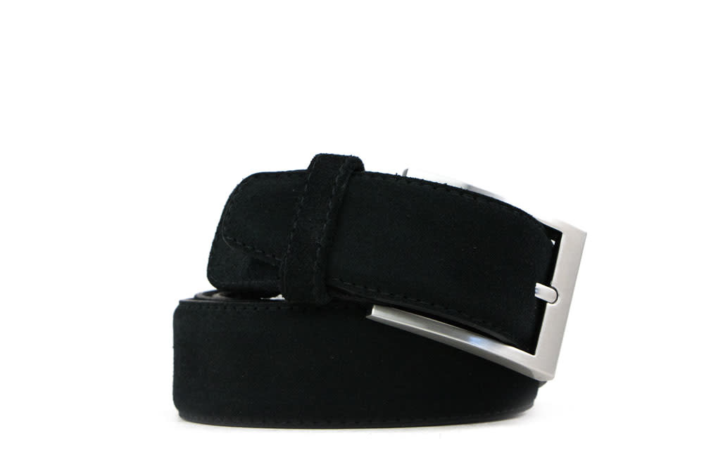 Bradbury Riem Zwart Suede