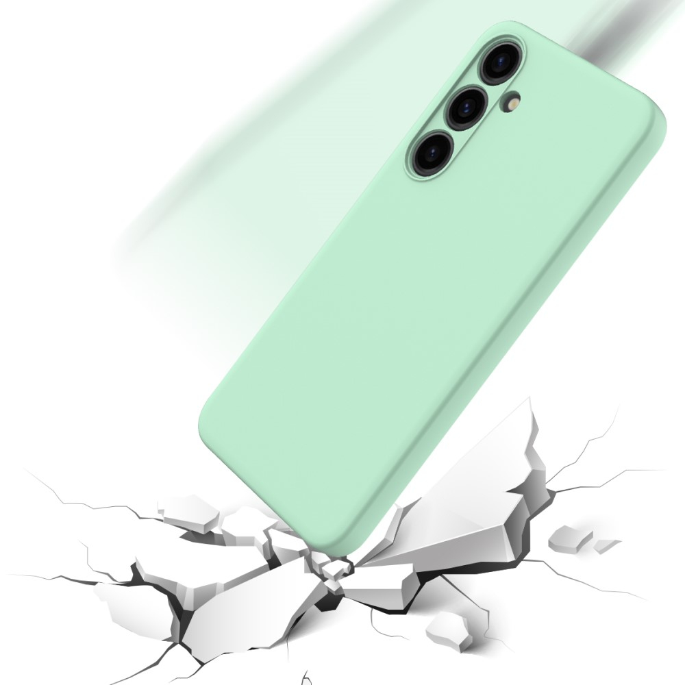 Samsung Galaxy S24  Plus Silikon Case Hülle mit Kameraschutz   Trageschlaufe - Türkis