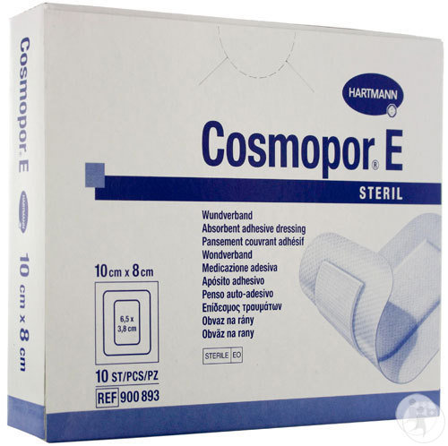 Hartmann Cosmopor E Pansements Stériles Adhésifs 10x8cm Pièces 10 (9008930)