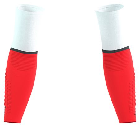 Manchettes Compressport Armforce Ultralight Blanc/Rouge