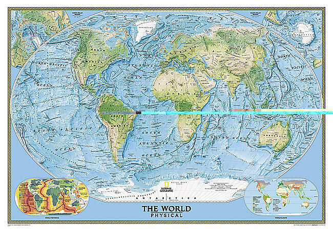 NATIONAL GEOGRAPHIC - THE WORLD PHYSICAL