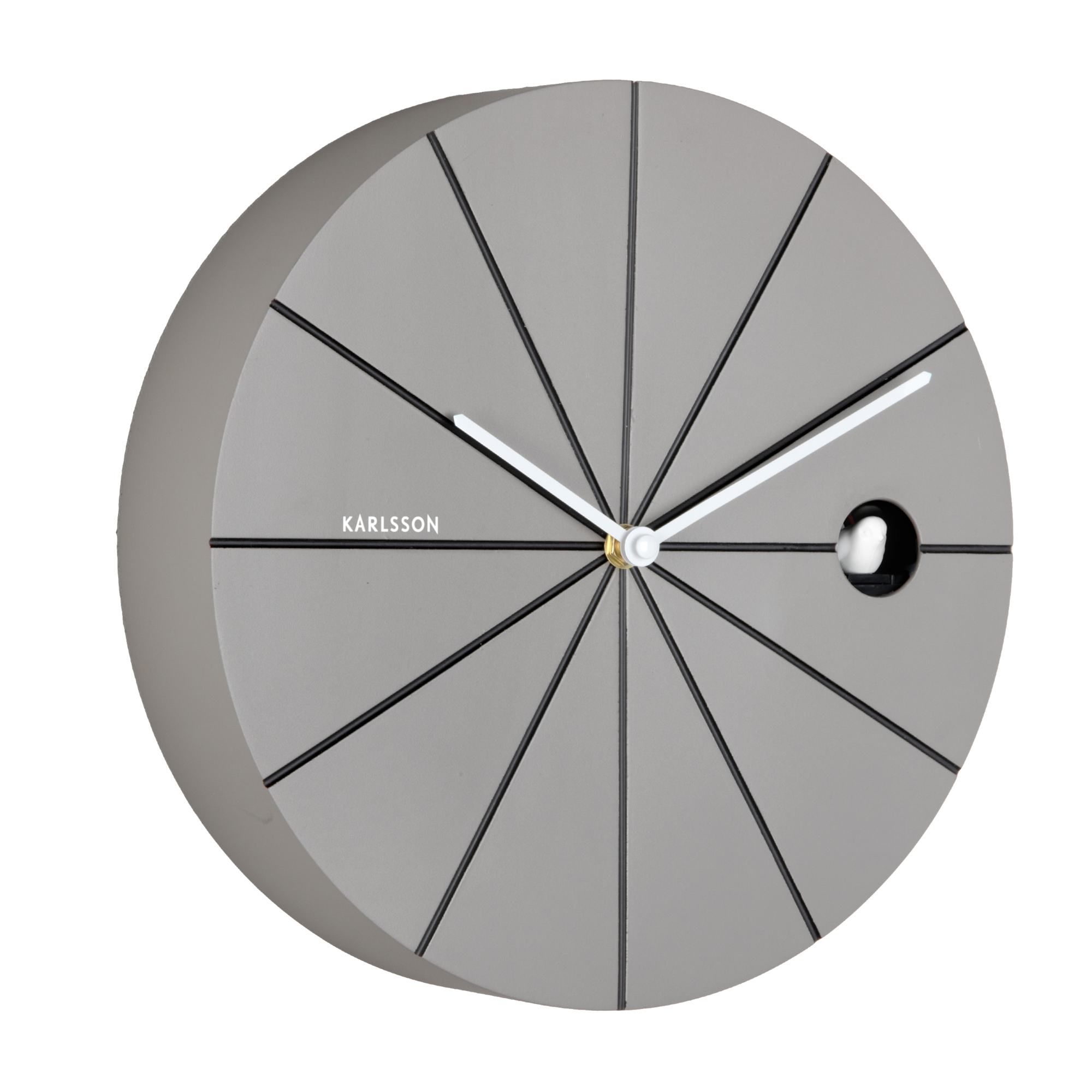 Wandklok Destacado Cuckoo Donkergrijs