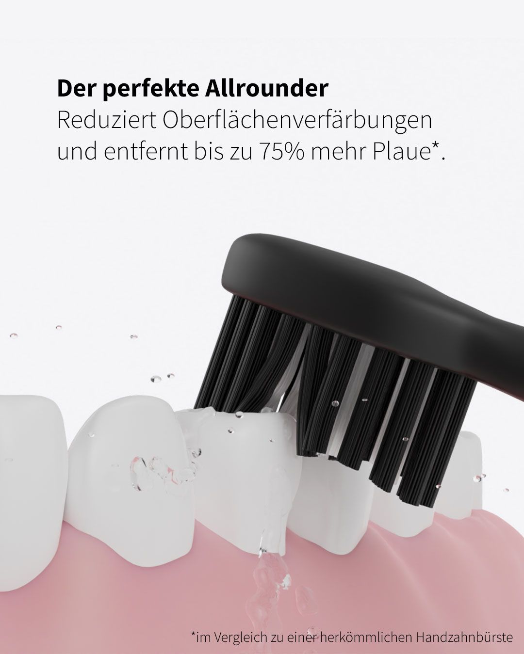 Zahnheld Bürstenkopf Basic Medium weiß (6 Stück)