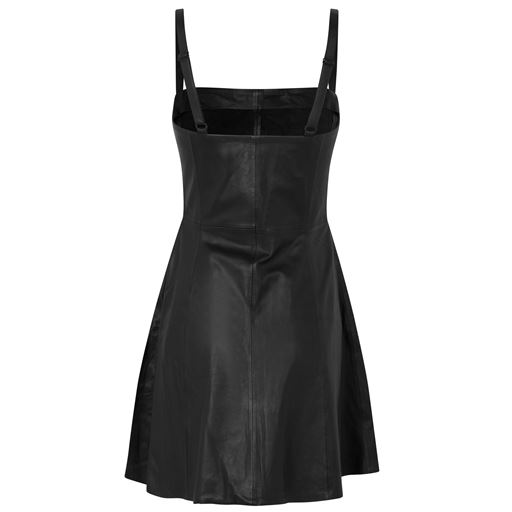 Rosemunde Leather Kjole, Black, 34