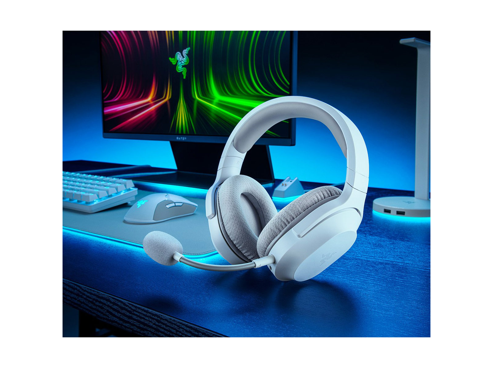 AUSCULTADORES GAMING RAZER BARRACUDA X MERCURY WHITE WIRELESS
