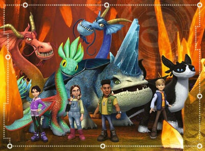 Ravensburger Puslespill Dragons: The Nine Realms XXL 100 Brikker