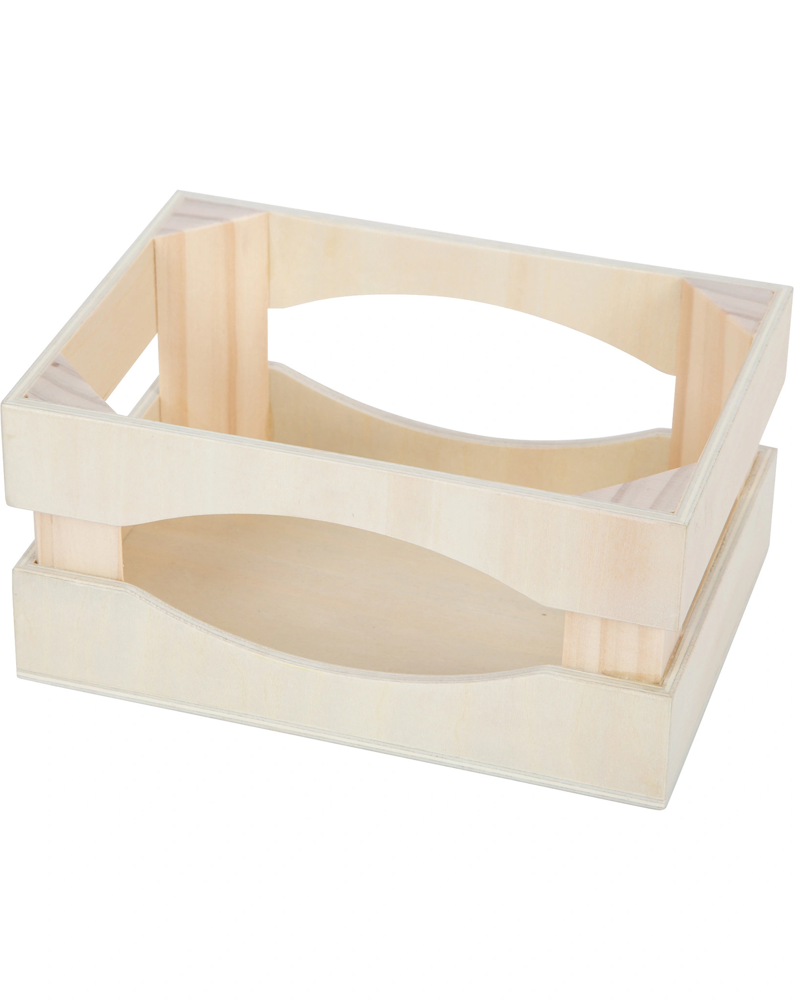 Kaufladen-Zubehör FRESH - MILCHKISTE aus Holz 11-teilig