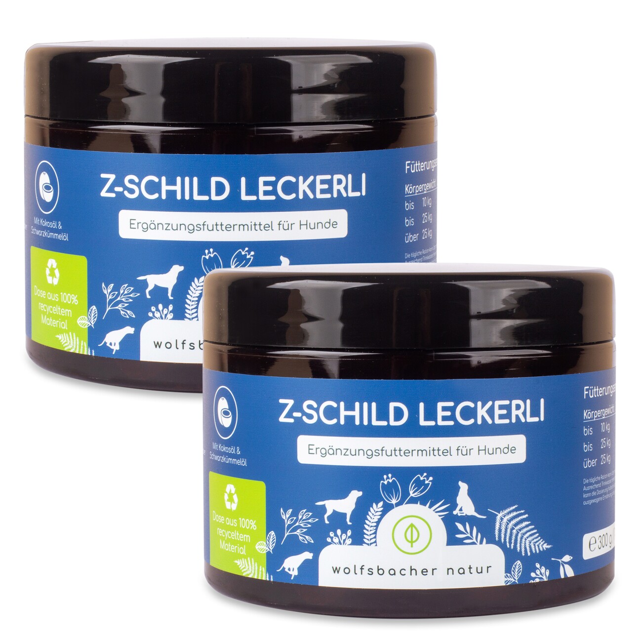 Wolfsbacher Natur Z-Schild Leckerli 2x