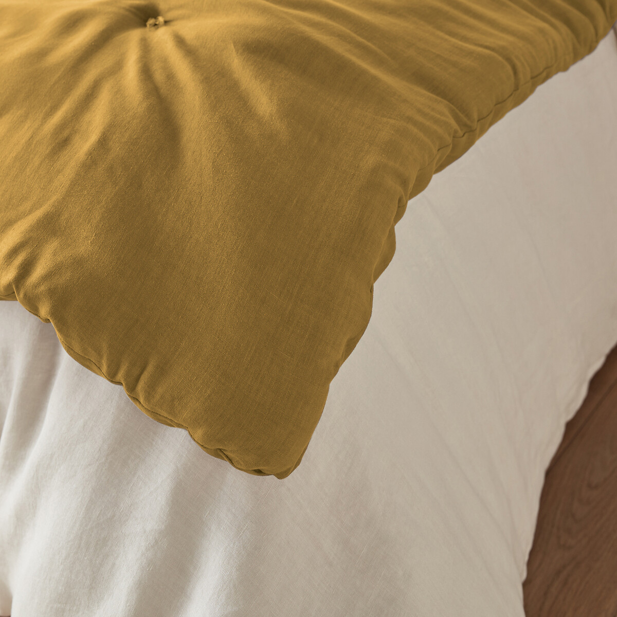 LA REDOUTE INTERIEURS<br>Edredão acolchoado em linho liso lavado, Abella