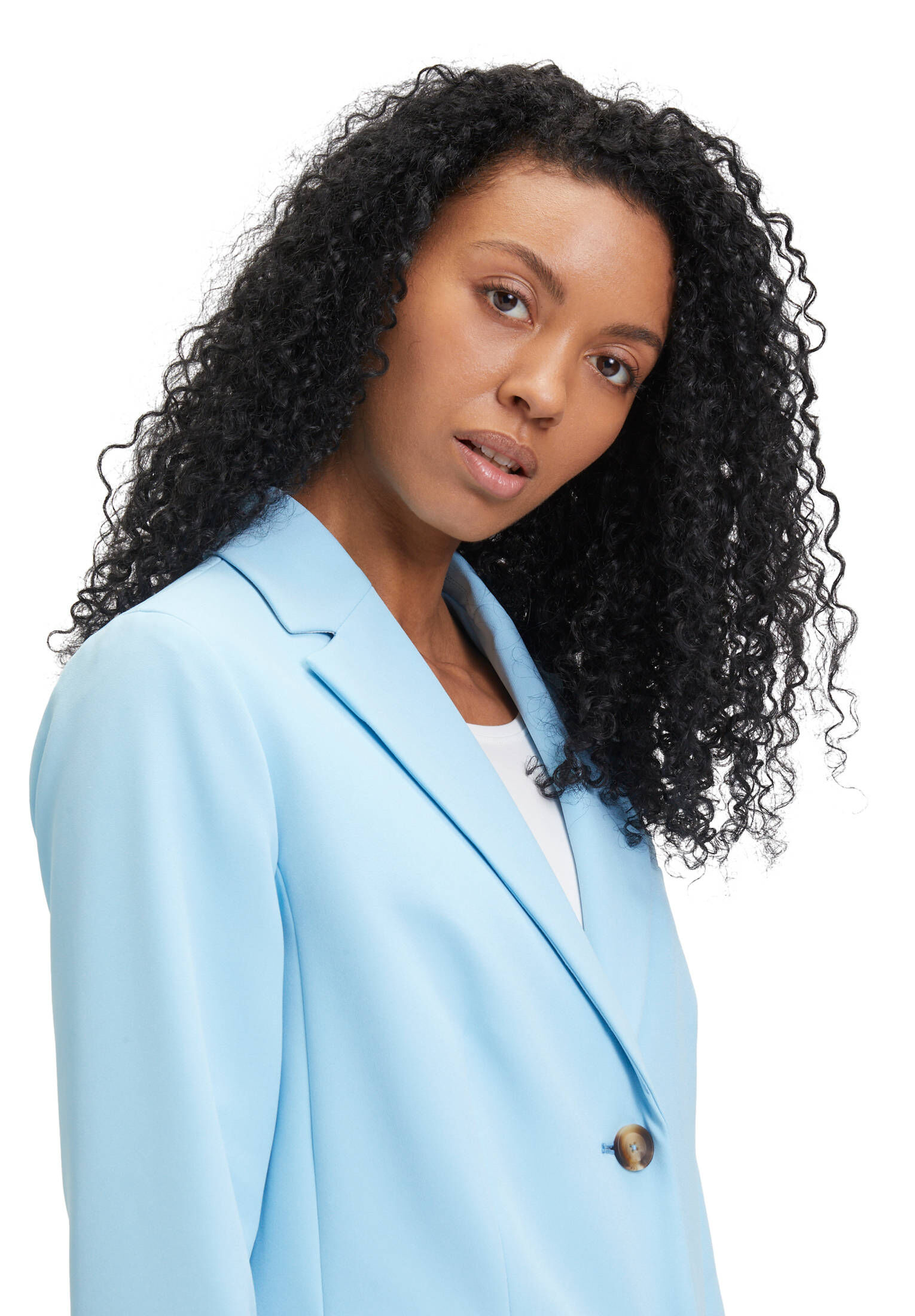 Cartoon| Damen Businessblazer gerader Schnitt