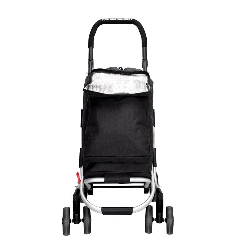 Beagles Shop&Go Boodschappentrolley 4-Wielen Zwart