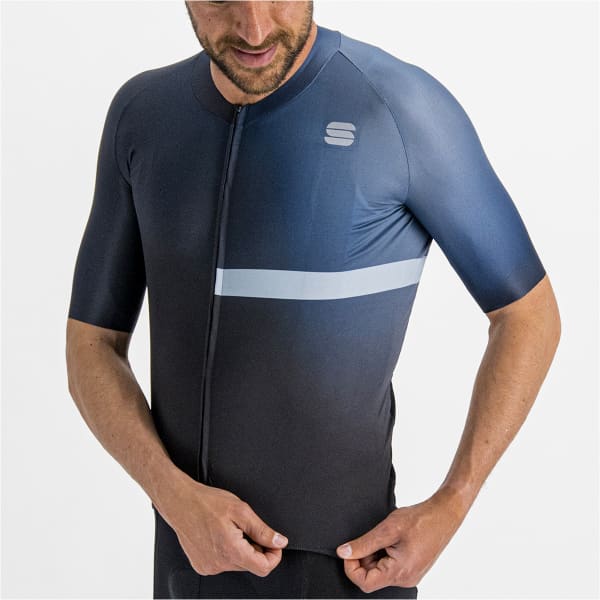 Maillot vélo SPORTFUL BOMBER JERSEY MAILLOT BLACK GALAXY BLUE