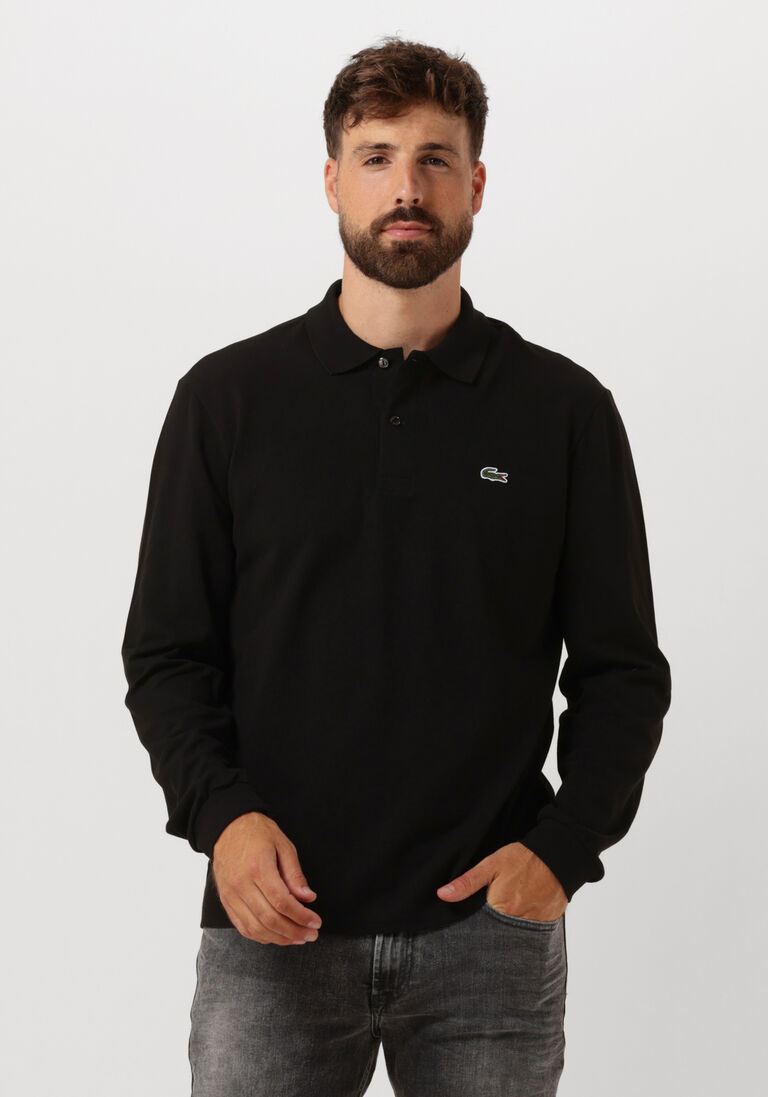 LACOSTE zwarte lacoste polo 1hp2 men long sleeved best polo