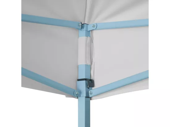 Tente de réception pliable professionnelle 3x4 m Acier Blanc