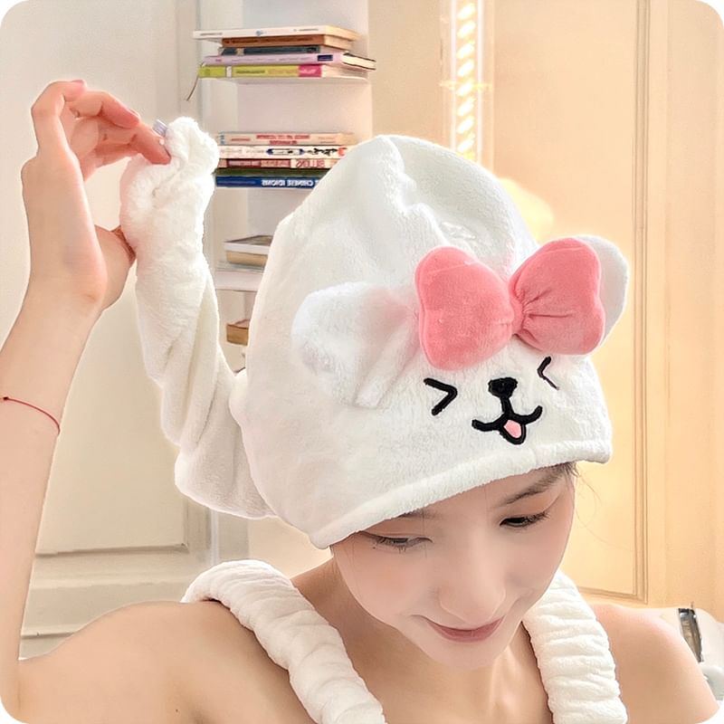 Yunikon - Bow Animal Sneldrogende Haarhanddoek