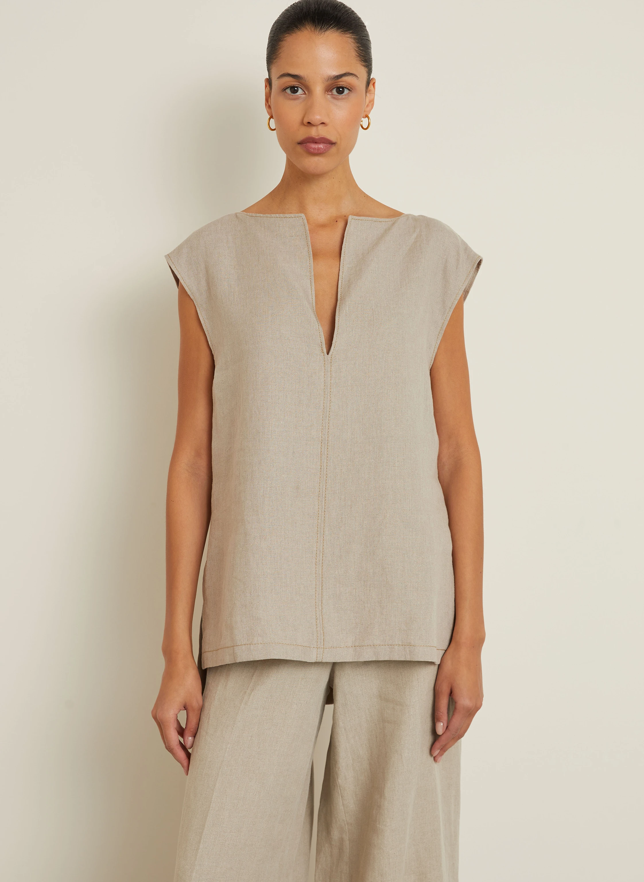 Max Mara Blusentop COLIMBO aus Leinen