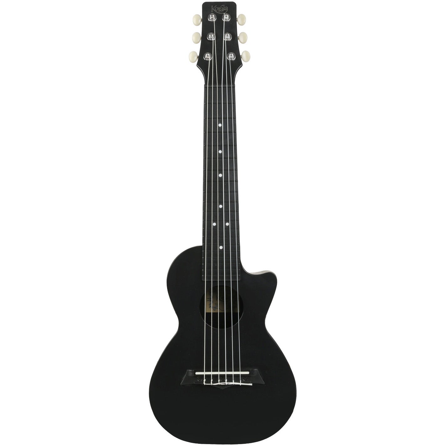 Korala PUG-40-BK polycarbonaat guitarlele zwart