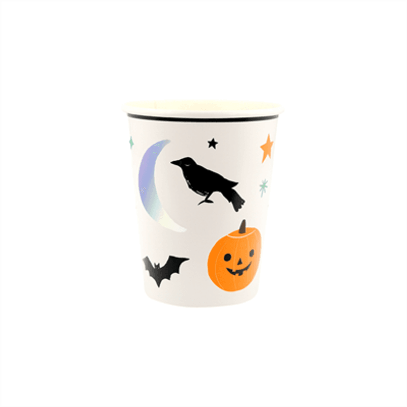 Meri Meri Pappkopper med Halloween-Motiver, 8 stk.