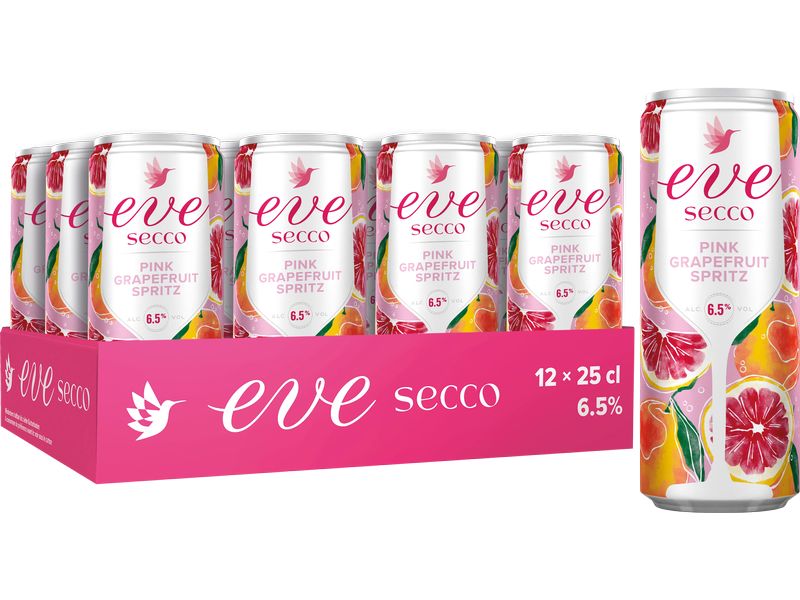 Eve Secco Pink Grapefruit Spritz 12 x 0.25 l Ready-to-Drink Cocktail