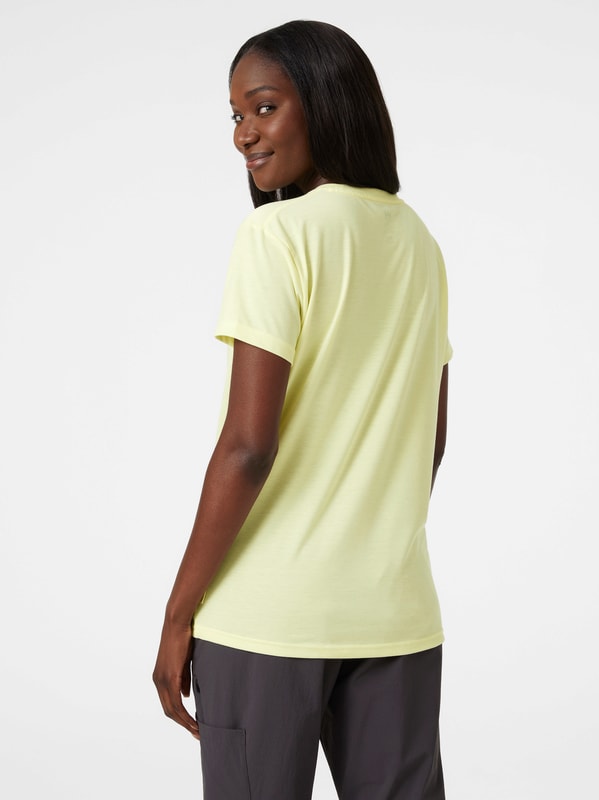 Helly Hansen Skog Recycled Graphic t-shirt, dame<br>Solbeskyttende UV-faktor 40+