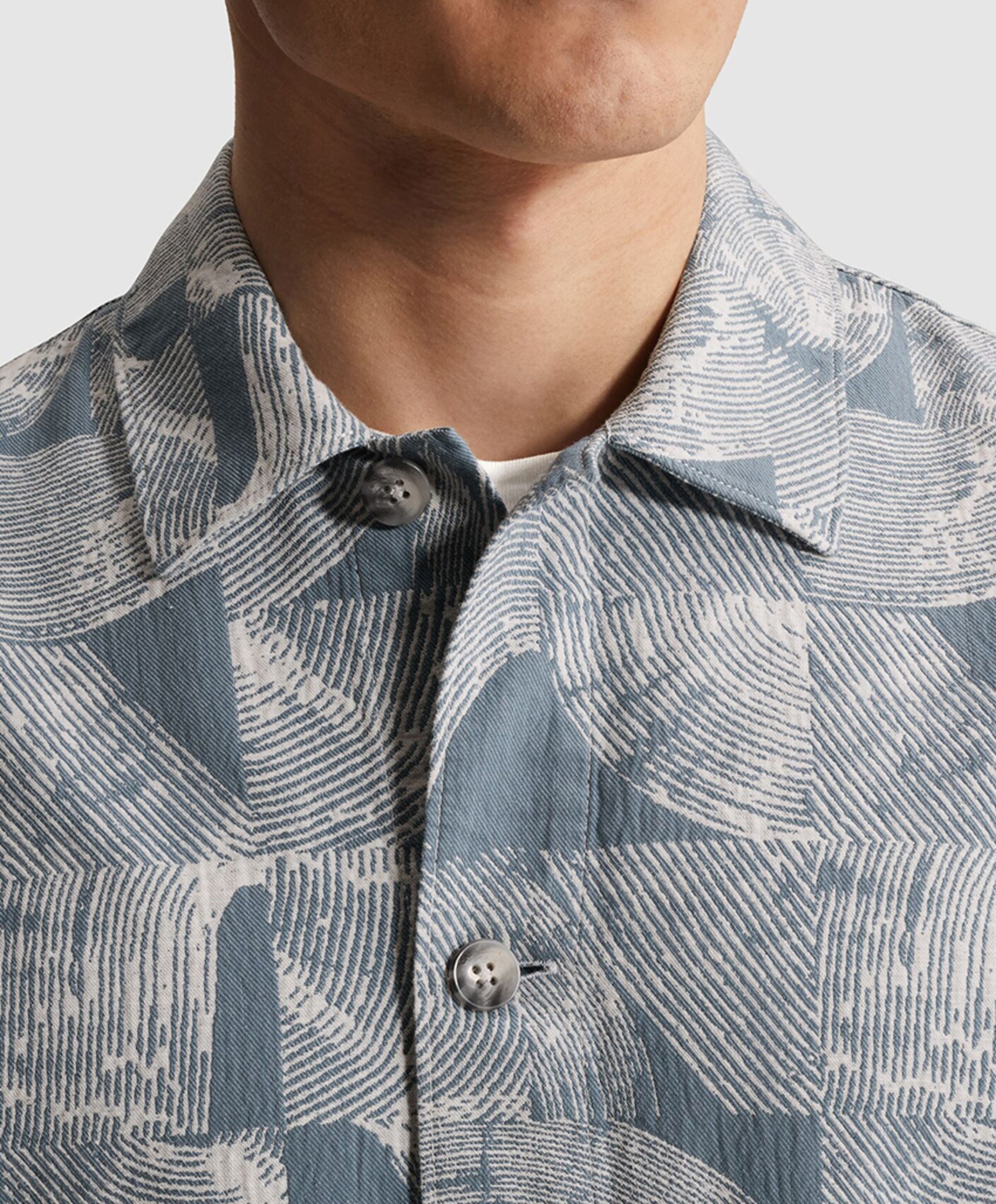 Cast Iron Heren overshirt grijs