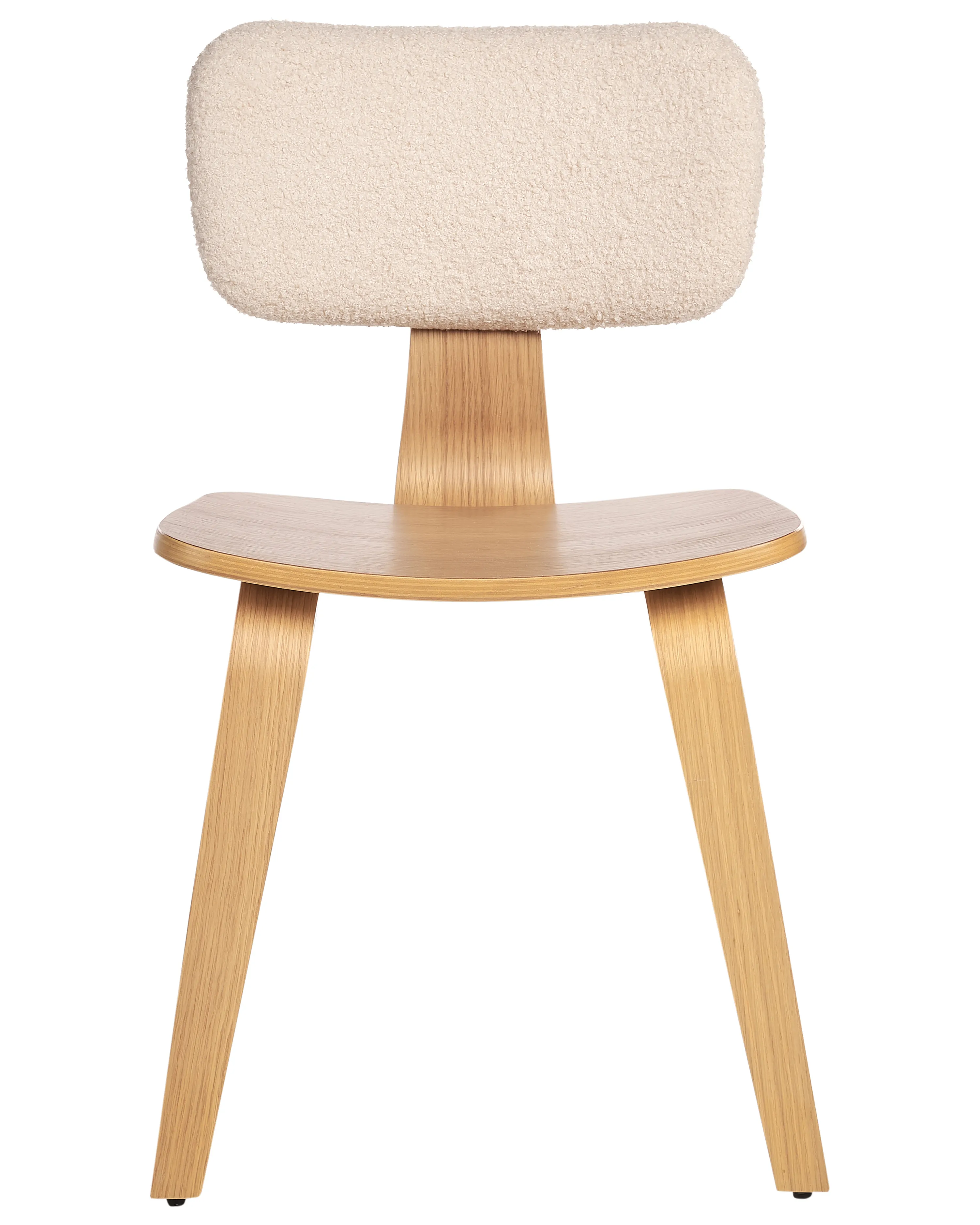 Set van 2 eetkamerstoelen LUCINDA Hout Lichtbruin