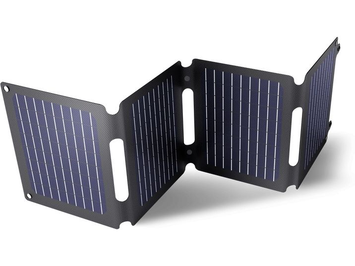 Trust Solarpanel Zuny 40W 40 W Tragbares Solarmodul mit zwei USB-Anschlüssen