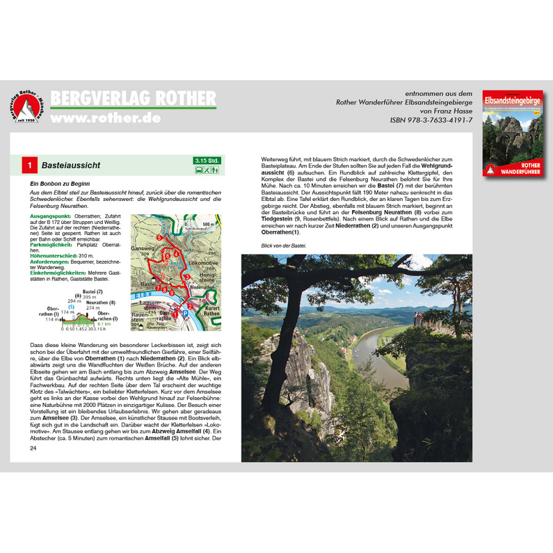 Rother Elbsandsteingebirge Wanderführer