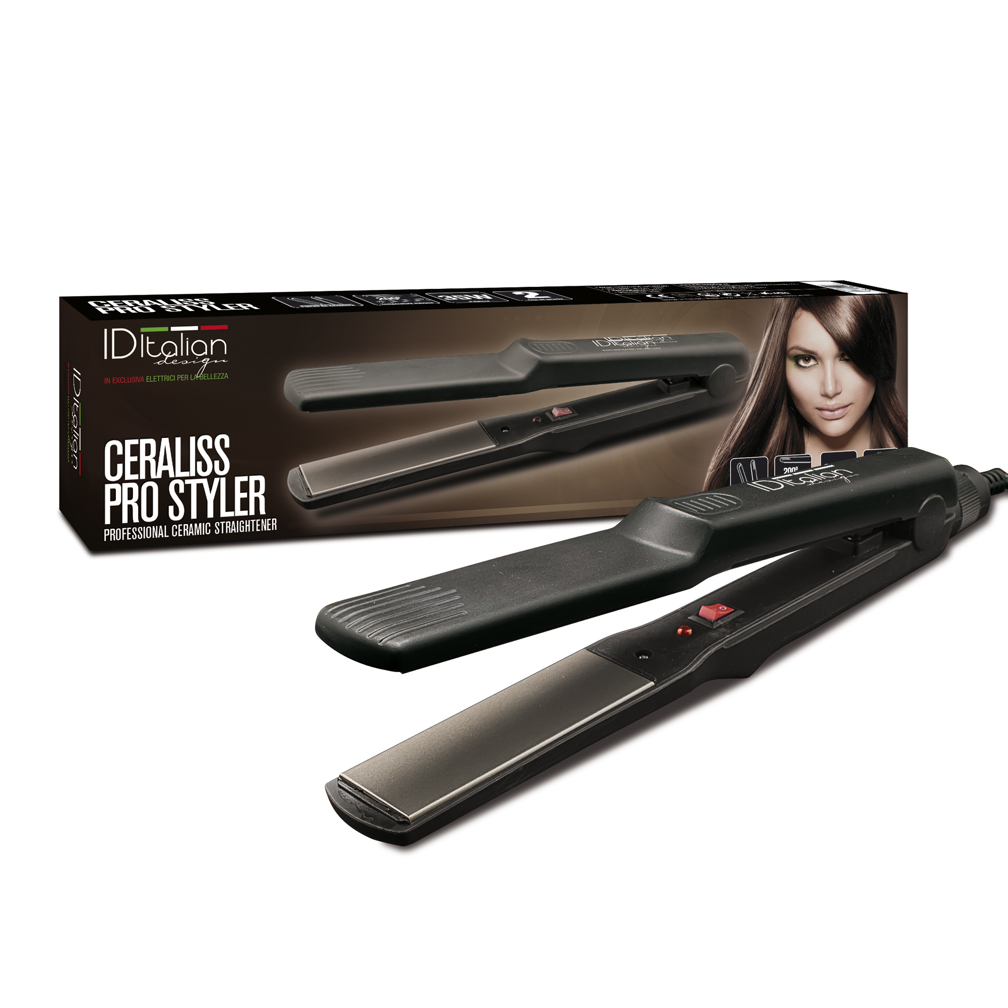 Italian Design Ceraliss Pro Styler Hair straightener