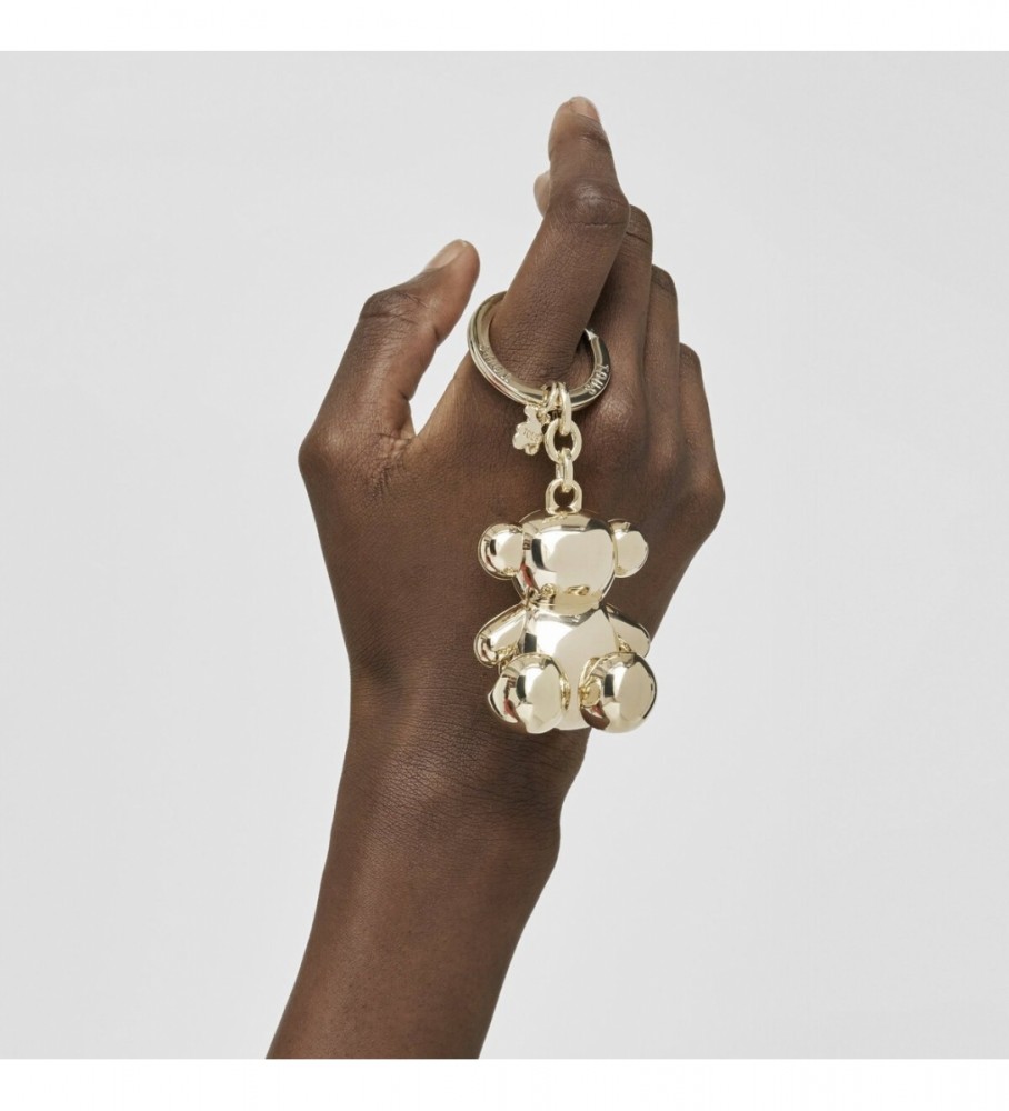 Chaveiro Tous Bold Bear em Metal Dourado