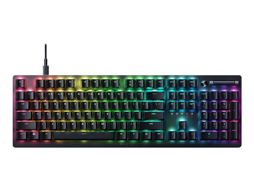 Razer DeathStalker V2 - Tastatur - bagbelyst - USB - USA - tastkontakt: Razer Linear Optical Switch Red
