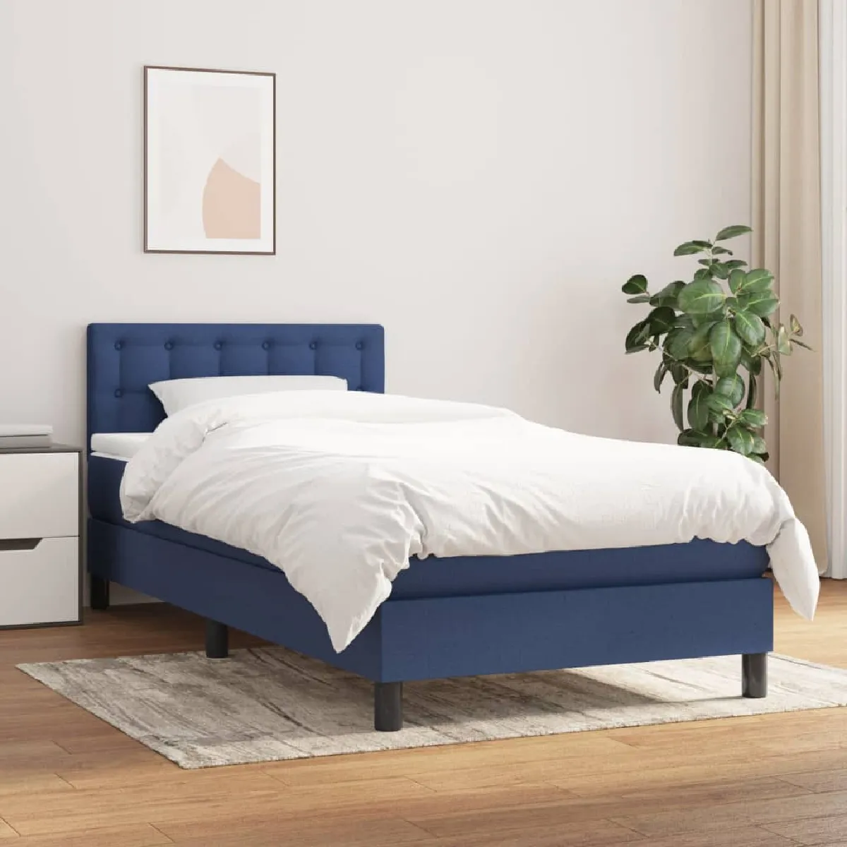 vidaXL Sommier à lattes avec matelas 80x200 cm