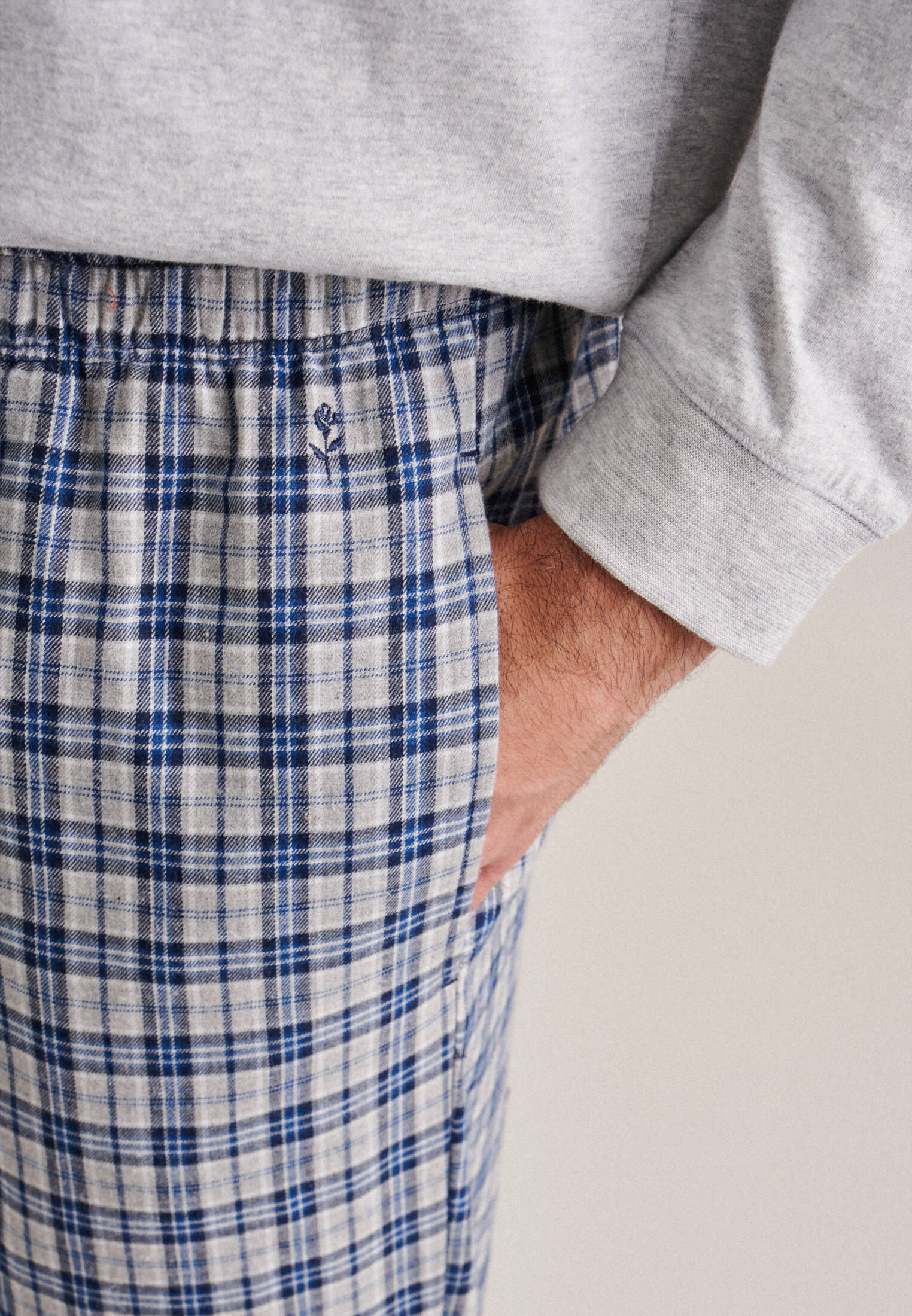 Seidensticker| Herren Pyjama Schwarze Rose